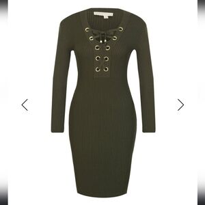 Michael Kors Ribbed Bodycon Dress